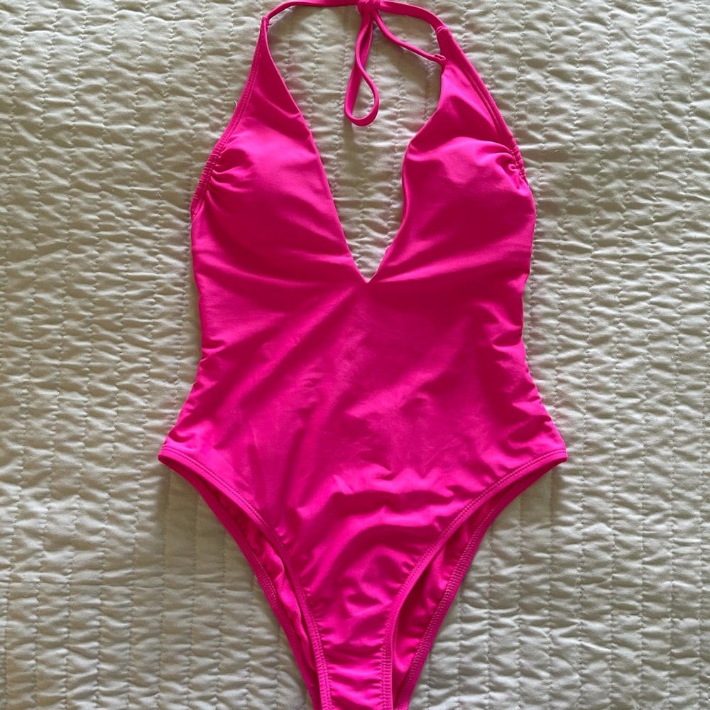 Xhilaration S pink one piece new w/ hygienic liner